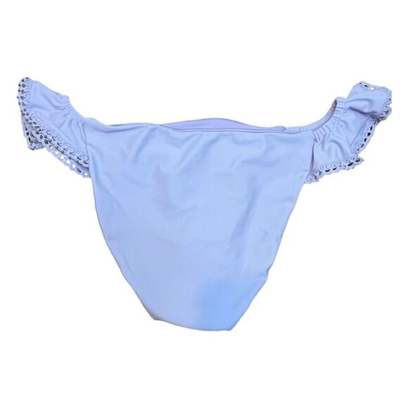 Tobi Let You Go Bikini Bottom Lavender Purple Ruffle Trim Metallic Gold Accent M - Picture 5 of 9